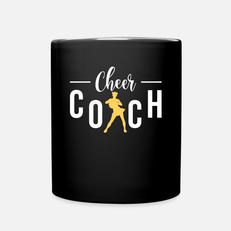 Cheer Coach Shirt Cheerleader Trainer Geschenk - Tasse einfarbig - Schwarz