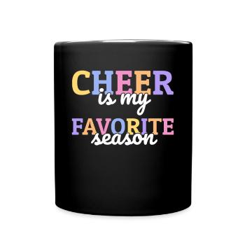 Cheer est mon cadeau de chemise de saison préféré - Mug uni - noir - Devant