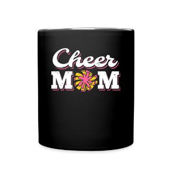Cheer Mom Chemise Mère Cheerleader Cadeau - Mug uni - noir - Devant