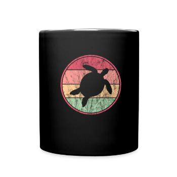 Turtle - Full Colour Mug - black - Front