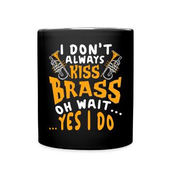 Trompettiste Trompette Instrument Cuivres Musique - Mug uni - noir - Devant