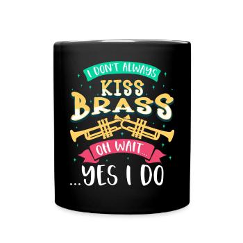 Trompettiste Trompette Instrument Cuivres Musique - Mug uni - noir - Devant