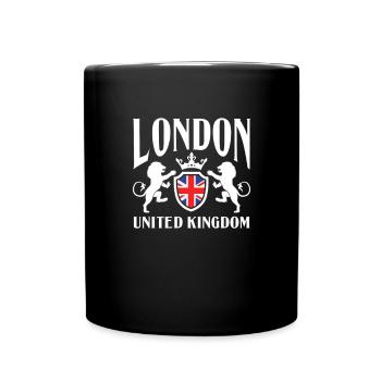 London United Kingdom UK England Gift - Full Colour Mug - black - Front