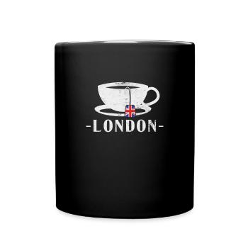 London - Tasse einfarbig - Schwarz - Vorne