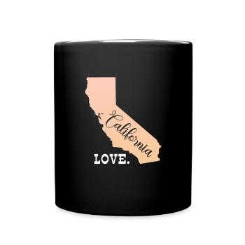 Californie - Mug uni - noir - Devant