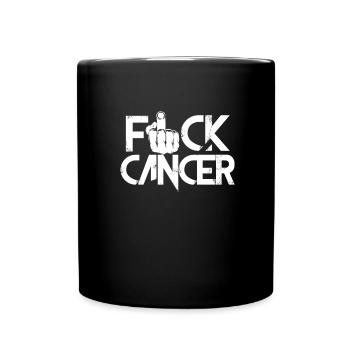 Krebs Krank Krankheit Kampf Geschenk - Tasse einfarbig - Schwarz - Vorne