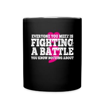 Mental Health Depression Motivation Angst Traum - Tasse einfarbig - Schwarz - Vorne