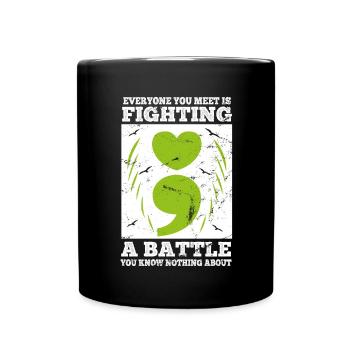 Mental Health Depression Motivation Angst Traum - Tasse einfarbig - Schwarz - Vorne