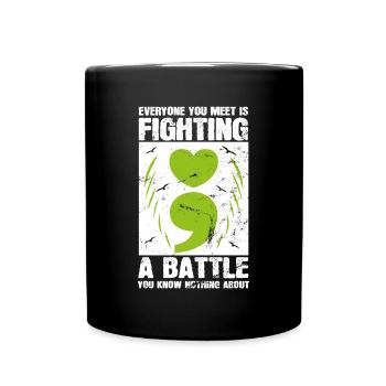 Mental Health Depression Motivation Angst Traum - Tasse einfarbig - Schwarz - Vorne