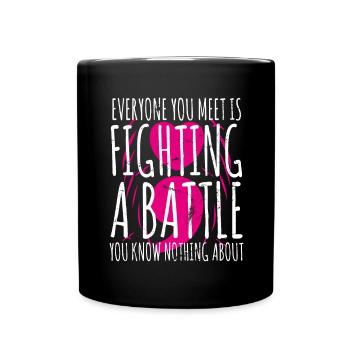 Mental Health Depression Motivation Angst Traum - Tasse einfarbig - Schwarz - Vorne