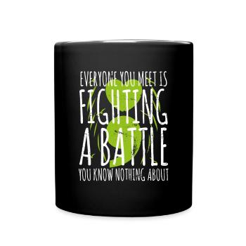 Mental Health Depression Motivation Angst Traum - Tasse einfarbig - Schwarz - Vorne