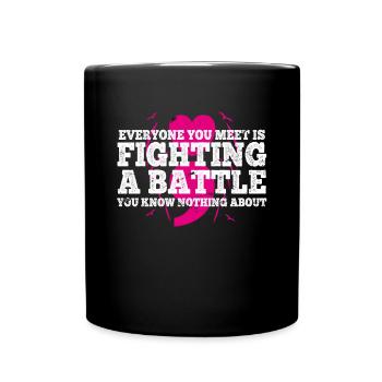 Mental Health Depression Motivation Angst Traum - Tasse einfarbig - Schwarz - Vorne