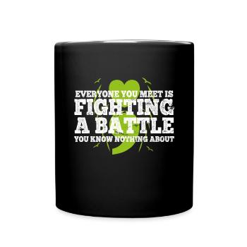 Mental Health Depression Motivation Angst Traum - Tasse einfarbig - Schwarz - Vorne