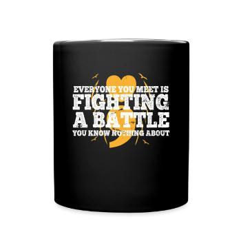 Mental Health Depression Motivation Angst Traum - Tasse einfarbig - Schwarz - Vorne