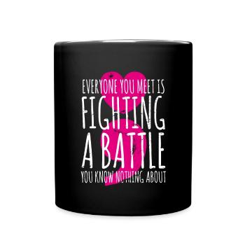 Mental Health Depression Motivation Angst Traum - Tasse einfarbig - Schwarz - Vorne