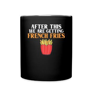 French Fries Lover Fast Food Gifts - Full Colour Mug - black - Front