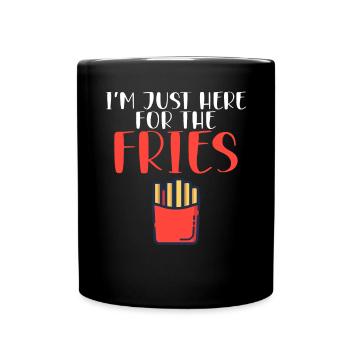 French Fries Lover Fast Food Gifts - Full Colour Mug - black - Front
