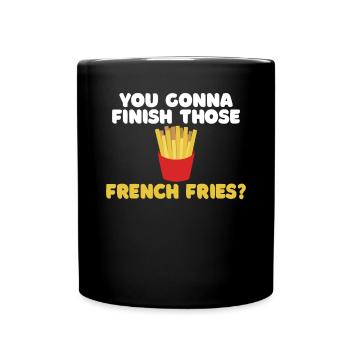 French Fries Lover Fast Food Gifts - Full Colour Mug - black - Front
