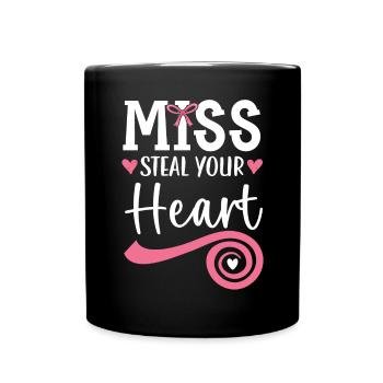 Miss Steal Your Heart Saint-Valentin Jour des cœurs - Mug uni - noir - Devant