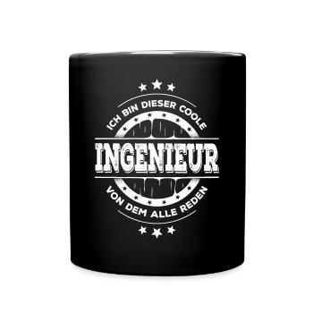 Ingenieur Geburtstag Ingenieurtechnik Geschenk - Tasse einfarbig - Schwarz - Vorne