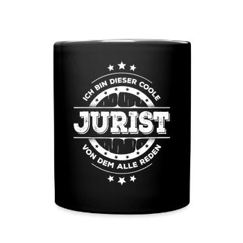 Jurist Kollegen Geburtstag Jurastudium Geschenk - Tasse einfarbig - Schwarz - Vorne
