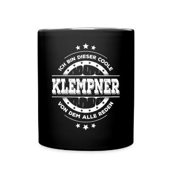 Klempner Kollegen Geburtstag Handwerker Geschenk - Tasse einfarbig - Schwarz - Vorne