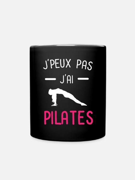 je peux pas j'ai pilates rose - Mug uni - noir