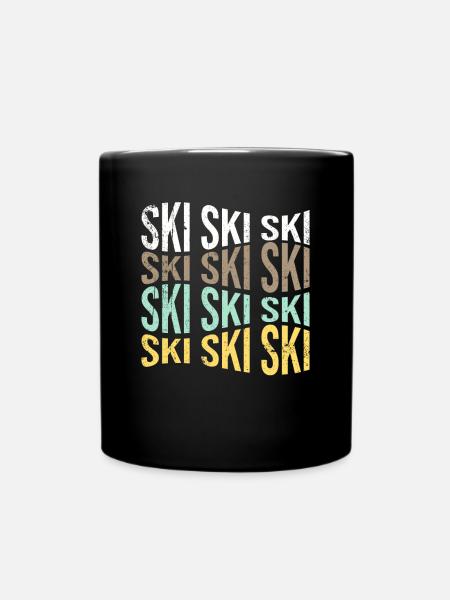 ski - Tasse einfarbig - Schwarz