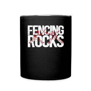 Fencing Fencing Fencing Gift - Full Colour Mug - black - Front