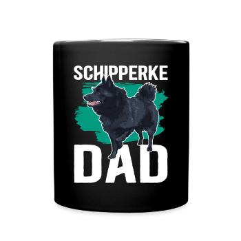 Schipperke Papa Propriétaire de chien Chien Propriétaire Cadeau - Mug uni - noir - Devant