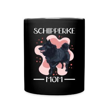 Schipperke Maman Propriétaire de Chien Propriétaire Chien Cadeau - Mug uni - noir - Devant