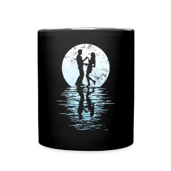 Danseurs Danse Couple Danse, Danse Rumba Renard Tango Salsa - Mug uni - noir - Devant