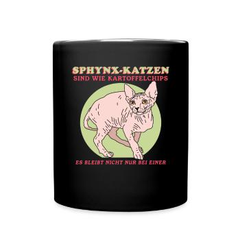 Sphynx Cat Propriétaire de chat Cadeau de propriétaire de chat - Mug uni - noir - Devant