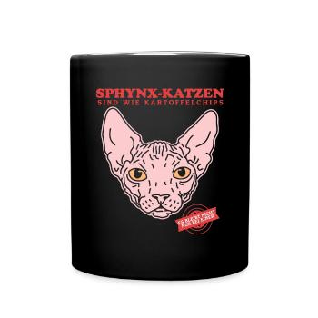 Sphynx Cat Chat Propriétaire Cat Cadeau - Mug uni - noir - Devant