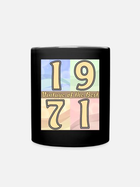 ANNÉE D’ANNIVERSAIRE 1971 - Mug uni - noir