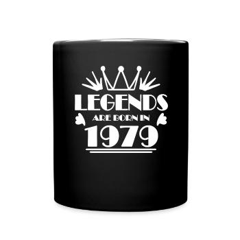 1979 - Jahrgang 1979 - Tasse einfarbig - Schwarz - Vorne