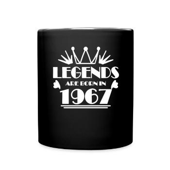 1967 - Jahrgang 1967 - Tasse einfarbig - Schwarz - Vorne