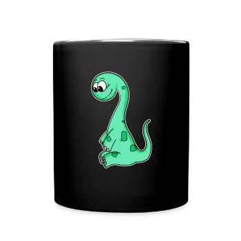 Dinosaur motif - Full Colour Mug - black - Front