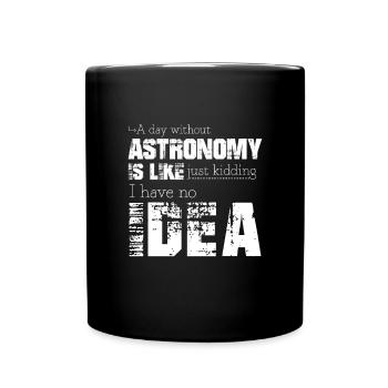 Astronomie - Tasse einfarbig - Schwarz - Vorne