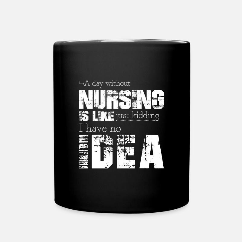 Nursing - Full Colour Mug - black