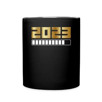 Le Nouvel An 2023 se charge - Mug uni - noir - Devant