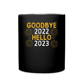 Au revoir 2022 Bonjour 2023 - Mug uni - noir - Devant