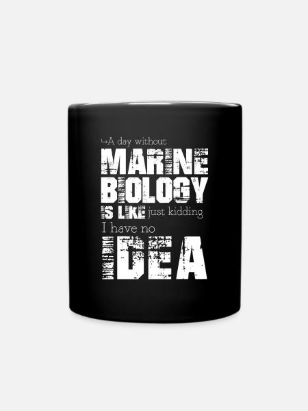 Meeresbiologie - Tasse einfarbig - Schwarz