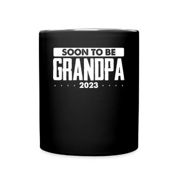 Bientôt grand-père 2023 - Mug uni - noir - Devant