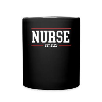 Infirmière 2023 - Mug uni - noir - Devant