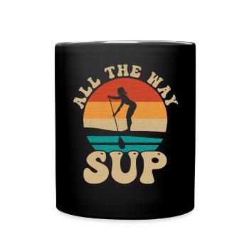 SUP Paddle Board Paddleboarding - Tasse einfarbig - Schwarz - Vorne