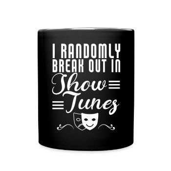 Schauspielerin Drama Broadway Musical Theater - Tasse einfarbig - Schwarz - Vorne