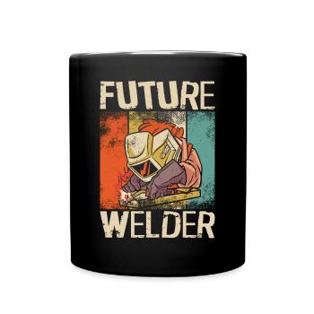 Soudeur Soudeur Vintage Rétro - Mug uni - noir - Devant