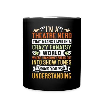 Schauspielerin Drama Broadway Musical Theater - Tasse einfarbig - Schwarz - Vorne