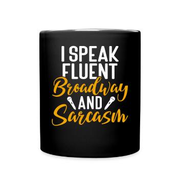 Schauspielerin Drama Broadway Musical Theater - Tasse einfarbig - Schwarz - Vorne